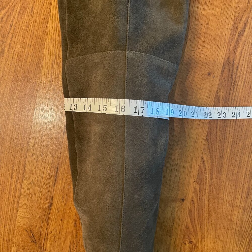 Steve Madden Olive Suede Over the Knee Boots Size 8.5 - Picture 6 of 9